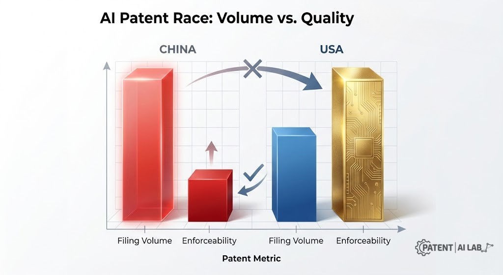 China vs USA patent quality 2026
