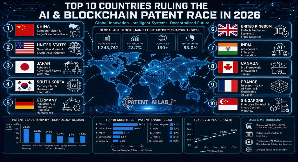 Top 10 Countries countries with most ai patents