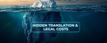 PCT Filing (2026): 5 Hidden Fees and How to Save $1,200 Instantly 41 Iceberg infographic showing the difference between official PCT filing fees and hidden international patent costs
