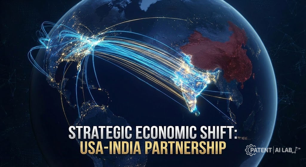 India vs China IP Protection: Why US Tech Giants Are Shifting R&D 2 Map visualization comparing India and China intellectual property index scores for US technology companies in 2026