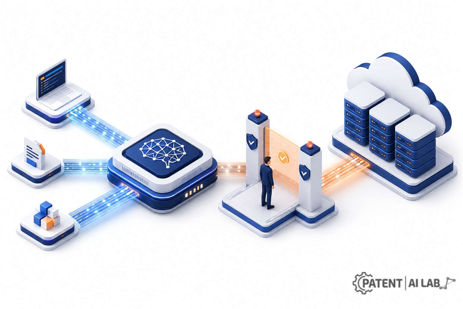 Agentic AI IP Laws (2026): Who Owns the Code Your Autonomous Agent Writes? 2 Flowchart showing an autonomous AI agent writing, deploying, and monitoring production code with no human approval gate