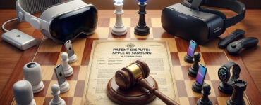 Apple Vision Pro vs Samsung XR Patents: The 2026 Spatial IP Stack 37 Apple Vision Pro vs Samsung XR patents: legal battle concept