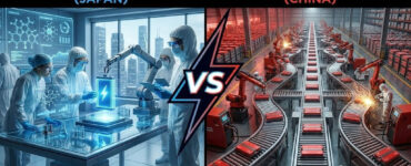 The Solid-State Battery Patent Race: Japan’s Chemistry vs. China’s Scale (2026) 38 Japan vs China solid-state battery technology race 2026 — patent depth versus manufacturing velocity is the defining structural tension in the market.