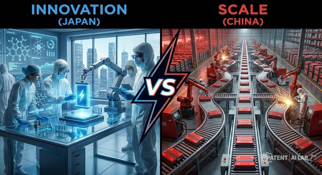 Solid State Battery Patents (2026): Japan’s IP vs. China’s Scale 5 Japan vs China solid state battery technology race patent versus manufacturing dominance 2026
