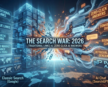 SearchGPT vs Google Market Share 2026: The RAG Patent War & Zero-Click Survival Guide 3 SearchGPT vs Google market share and AI search RAG patent war in 2026