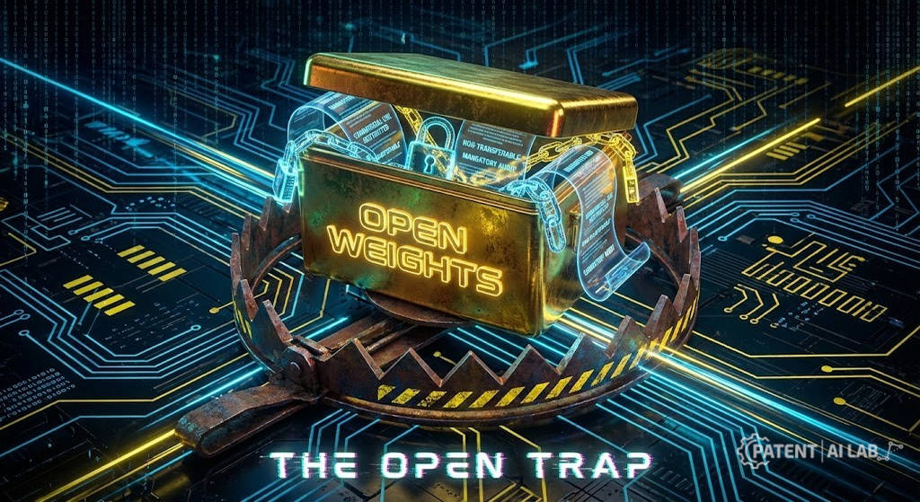 The "Fake Open Source" Trap: How Open Weights Void AI Startup IP Rights 2 Fake Open Source AI trap showing open weights vs true open source licensing risks