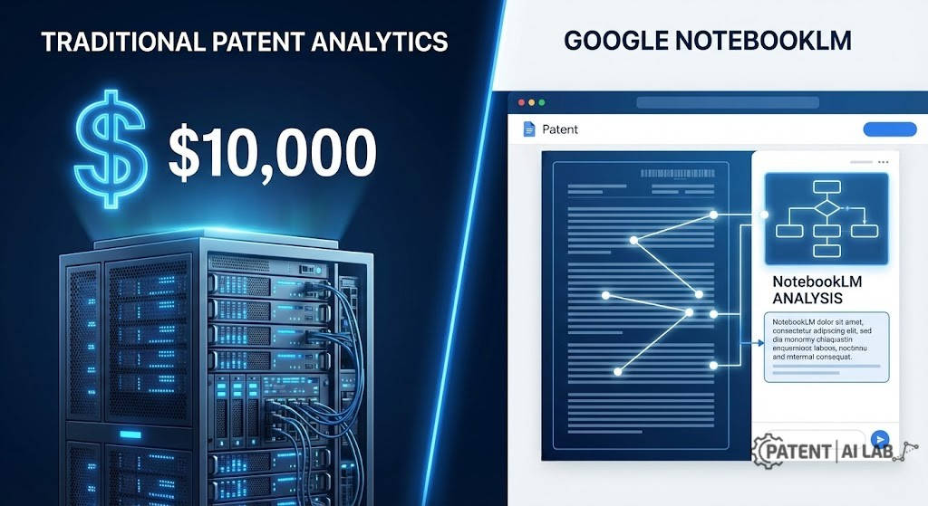 NotebookLM Patent Analysis 2026: Can Free AI Replace $10,000 Tools? 2 Comparison between Google NotebookLM free AI and 000 premium patent analytics tools