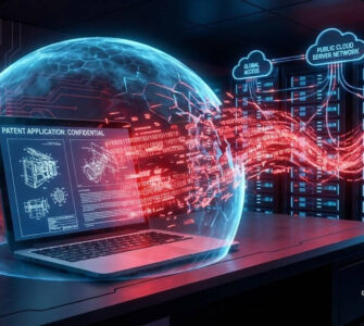 The AI Public Disclosure Trap: Does Drafting Patents with AI Kill Your Global Rights in 2026? 4 AI patent drafting risks showing public disclosure trap and confidentiality breach
