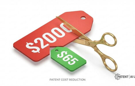 Micro Entity Patent Cost 2026: The $65 Loophole to Cut USPTO Fees by 80% 14 Micro Entity Patent Cost reduction from $2000 to $400 illustrated by cutting a price tag with scissors