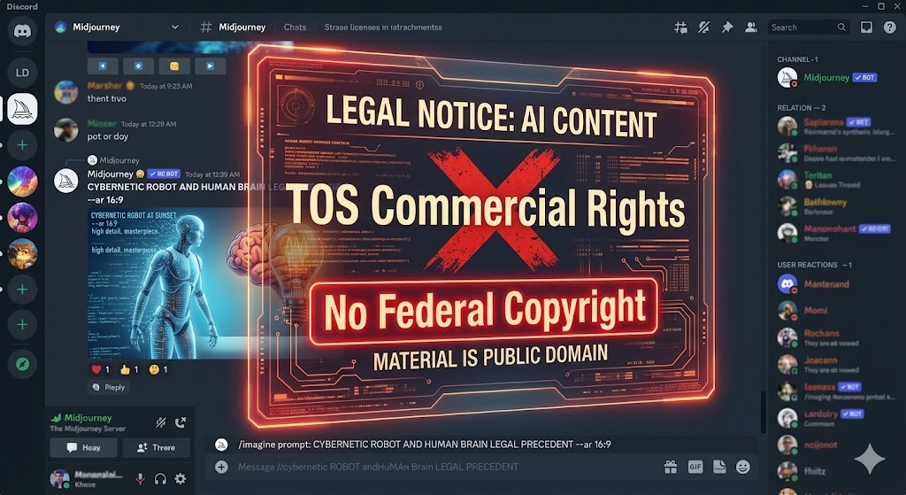 How to Copyright AI Art: The 2026 USCO Step-by-Step Guide 4 Diagram illustrating the difference between a platform commercial license and federal copyright ownership