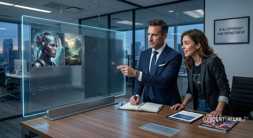 How to Copyright AI Art: The 2026 USCO Step-by-Step Guide 8 A founder consulting with an intellectual property attorney about an AI generated content dispute